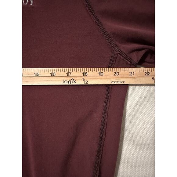 Abercrombie & Fitch Mens Muscle Shirt Sz M Soft Long Sleeve Sweatshirt Maroon - Picture 7 of 10